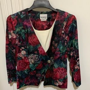 Vintage Paquette set. Skirt/jacket top